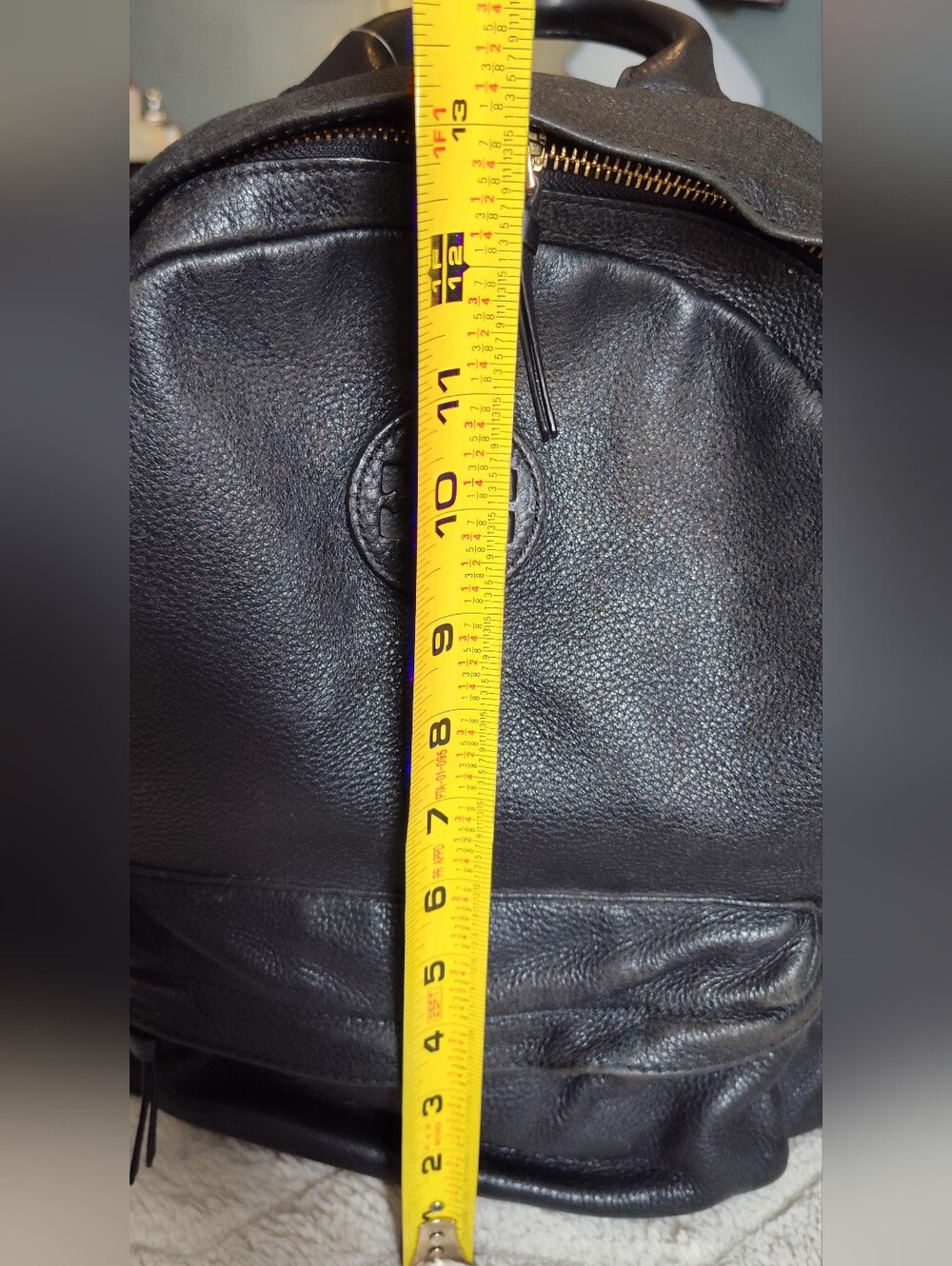 Vintage! Tory Burch Black Leather Backpack - Picture 14 of 16